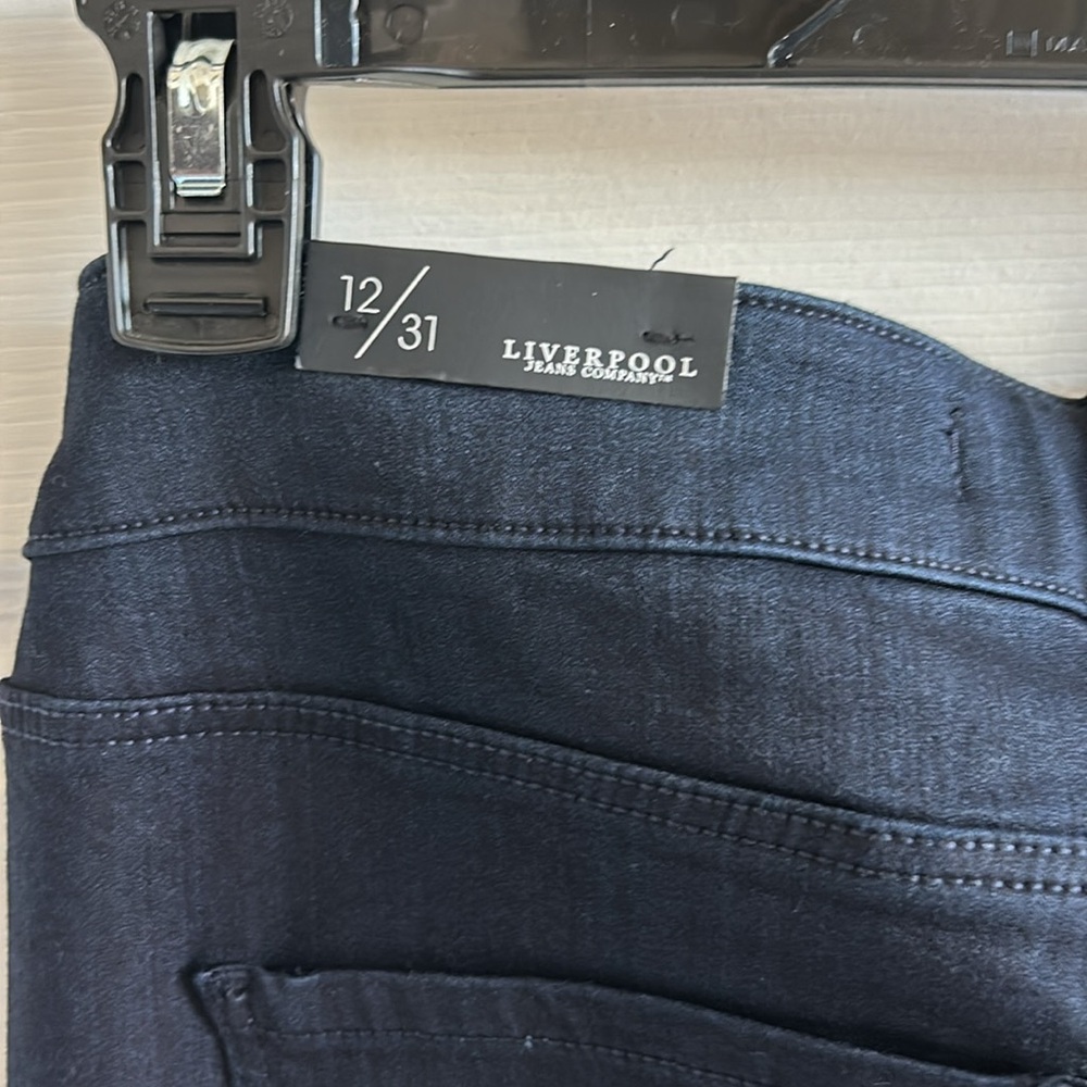 Liverpool Jeans Company Navy Wide-Leg Trousers - Picture 6 of 10